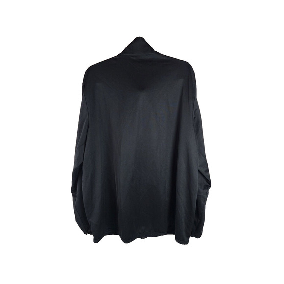 Nike Men’s Track Jacket Gray Black Stripe Windbreaker Full Zip Pockets Y2K XXL - Picture 3 of 5